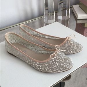 ALDO sheer crystal flats